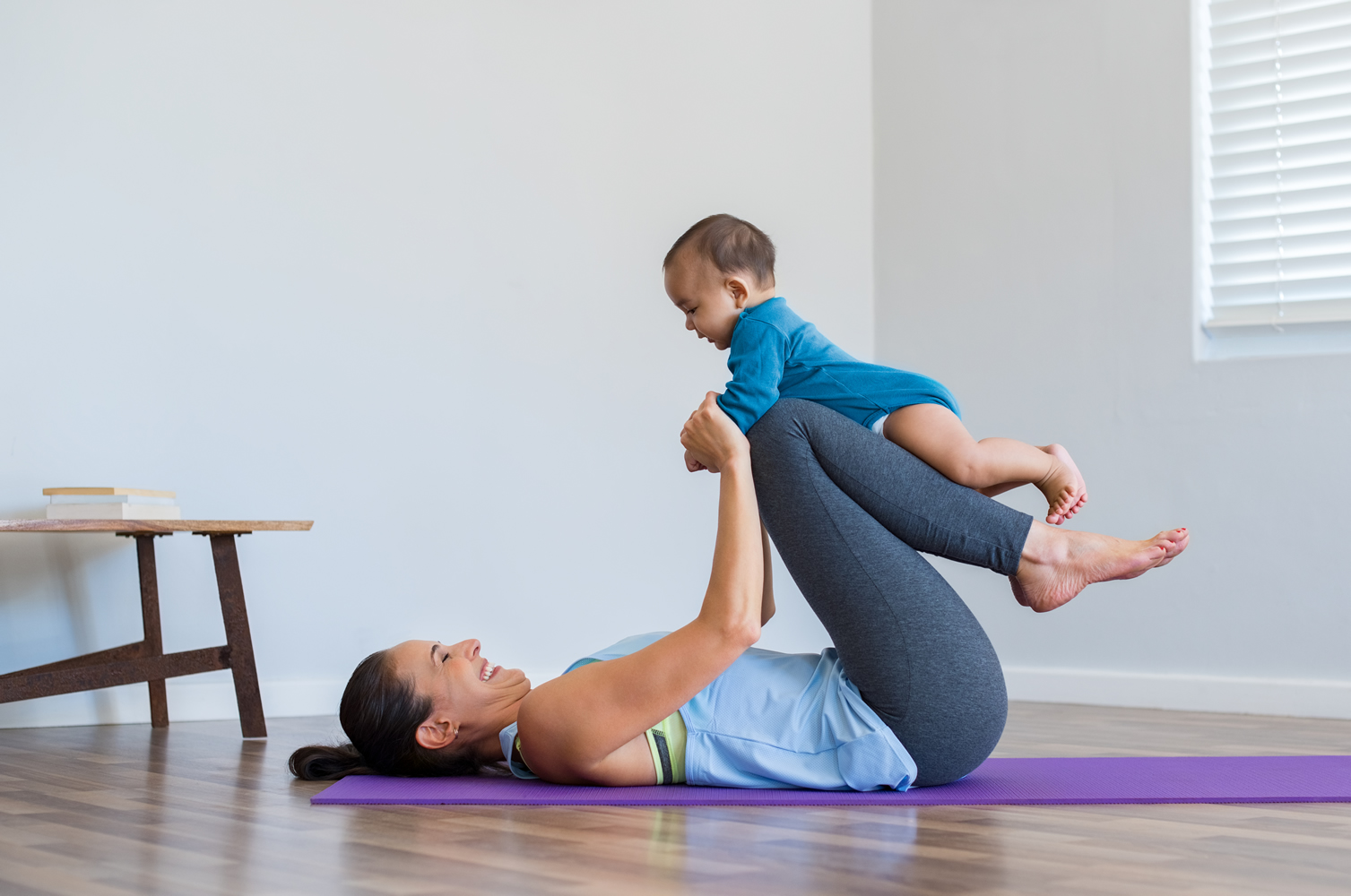 mother-and-little-son-exercising